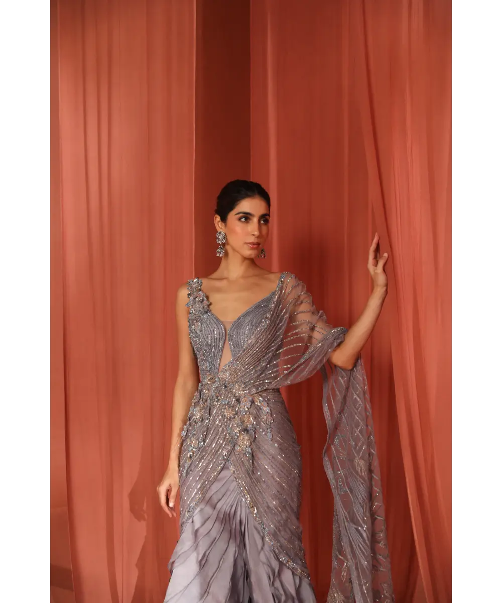 ADAARA COUTURE - Floral dream saree